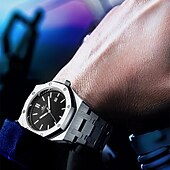 cheap Quartz Watches-New Fashion Trend Waterproof Luminous Calendar Display Business Leisure Simple Sports Hollowed Out Transparent Quartz Men&#039;S Watch
