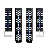 cheap Samsung Watch Bands-Watch Band for Samsung Galaxy Watch 7/6/5/4 40/44mm, Galaxy Watch 5 Pro 45mm, Galaxy Watch 4/6 Classic 42/46/43/47mm, Watch 3, Active 2, Gear S2 Silicone Replacement  Strap Adjustable Sport Band