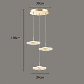 billige Unike lysekroner-180 cm Enkelt design Øyesign Anheng Lys Metall Akryl galvanisert Malte overflater Moderne Nordisk stil 110-120V 220-240V