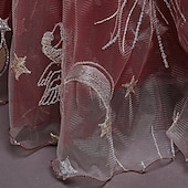 abordables Robes de fête-Enfants Fille Robe de fête Etoile Sans Manches Utilisation Noël Anniversaire Maille Magnifique Doux Polyester Maxi robe soirée Robe Évasée Robe Trapèze Eté 4-12 ans Rose Claire Rouge Bleu