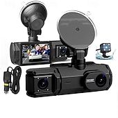 Χαμηλού Κόστους DVR Αυτοκινήτου-3 κανάλια wifi dash cam για αυτοκίνητα 2 ιντσών DVR αυτοκινήτου με κάμερα οπισθοπορείας 1080p εμπρός μέσα και πίσω κάμερα νυχτερινής όρασης