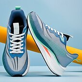 economico Sneakers da uomo-scarpe da corsa sportive leggere da uomo – scarpe da ginnastica con lacci in mesh traspirante con suola ammortizzante per palestra e fitness all&#039;aperto