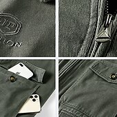 abordables Forros &amp; Chaquetas 3 en 1-Hombre Chaqueta para senderismo Chaqueta de lana Algodón Invierno Al aire libre Mantiene abrigado Forro Polar Resistente al Viento Resistente al Agua Chaqueta cortavientos Viaje Negro Verde Caqui