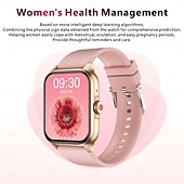 ieftine Ceasuri Smart-ceas inteligent qx15 1,85 inci monitorizare a sănătății asistent vocal AI bărbați femei moda sport tracker fitness ceas inteligent
