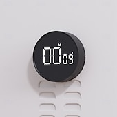 رخيصةأون جهاز الطبخ-مؤقت مطبخ رقمي مع عداد مغناطيسي بشاشة LED كبيرة للطهي والاجتماع والدراسة
