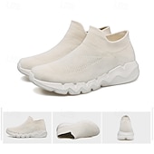 preiswerte Sneaker für Herren-Rote Flyknit-Sneaker für Herren, leichte und atmungsaktive, stylische Freizeitschuhe für den Alltag, Outdoor-Aktivitäten und Sport