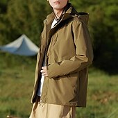 halpa Fleece ja 3 in 1 takit-Miesten Naisten Softshell-takki Vaellustakki Talvi ulko- Tuulenkestävä Vedenkestävä 3-in-1-takki Fleecetakit Tuulitakki takki Matkailu Musta Keltainen Armeijan vihreä Punainen Purppura