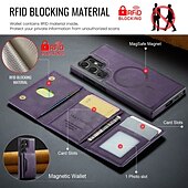 halpa Samsung-kotelot-puhelin Etui Käyttötarkoitus S24 Ultra S24 Plus S24 S23 Ultra S25 Ultra Takakuori Tuella Magneetti Tukee langatonta latausta Retro TPU PU-nahka