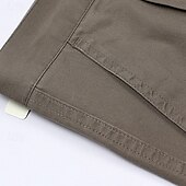 cheap Loose-Men&#039;s Dress Pants Trousers Chinos Buttons Pocket Straight Leg Plain Comfort Formal Party Work Fashion Classic Style Black Navy Blue Micro-elastic