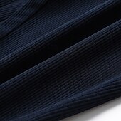 baratos Magro-Homens Social Calças de Veludo Calças chinês Bolsos Com Cordão Cintura elástica Côr Sólida Conforto Formal Festa Trabalho Moda Estilo Clássico Preto Azul Marinha Micro-Elástica