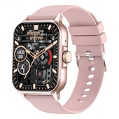 abordables Relojes inteligentes-Reloj inteligente ZW36A (DAFIT) con pantalla táctil completa de 1,83&quot; y codificador, resistente al agua, monitorización de la salud deportiva, oxígeno en sangre, presión arterial, frecuencia cardíaca