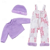 abordables Conjuntos de Ropa y Accesorios para Muñecas-Ropa y accesorios para muñecas de 18 pulgadas, conjunto de trajes de invierno para muñecas, abrigo y pantalones para muñecas de 18 pulgadas, regalos para niñas (sin muñeca)