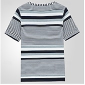 preiswerte Basic-T-Shirts-Herren T Shirt Strick-T-Shirt T-Shirt Kurze Ärmel Rundhalsausschnitt Sommer Streifen Grubenstreifen Mode Designer Basic Gestrickt Urlaub Straße Ausgehen Dunkel Blau Top T-Shirt für Herren