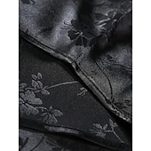 preiswerte Satinhemden für Herren-Herren Hemd Satinhemd Freizeithemd Knopfhemd Blumen Hochzeit Urlaub Rote Grün Beige Langarm Kragen Winter Frühling &amp; Sommer Bekleidung
