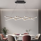 abordables Suspension-Lustre LED moderne pliable et rétractable à intensité variable avec télécommande, luminaires suspendus linéaires en spirale 220-240 V