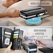 baratos Capa Samsung-telefone Capinha Para Dobra Z 6 Z Fold 5 Z Fold 4 Z Fold 3 Capa para Cartão Wallet Com Suporte Magnética Zíper Retro TPU PC