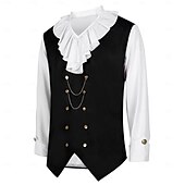 levne Topy-Viktoria Tarzı Středověké Renesanční Cosplay kostým Maškarní Tričko Ren Faire Princ Upír Poskakující Pánské Fantazie Královský Steampunk předvečer Všech svatých Karneval Plesová maškaráda Večírek