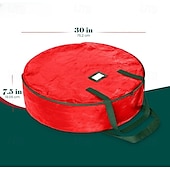 economico Organizzazione spazi-Borsa portaoggetti per ghirlande Contenitore portaoggetti per ghirlande natalizie resistente verde - Contenitore porta ghirlande in plastica impermeabile - Contiene ghirlande per lo stoccaggio