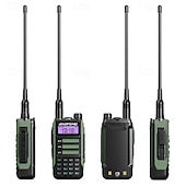 preiswerte Schutz &amp; Sicherheit-1 Stück Walkie-Talkie Tri-Band professionelles Jagd-Schinken wasserdichtes Langstrecken-Typ-C-Ladegerät VHF UHF tragbares Zweiwegeradio