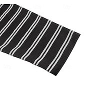 billige Uformell Henley T-skjorte-Herre T-skjorte med knapp T skjorte Henly-skjorte T-skjorter Langermet Henley Vår &amp; Vinter Stripet Mote Designer Grunnleggende Knapper Feriereise Gate Ut på byen Svart Hvit Kakifarget Topp T-skjorte