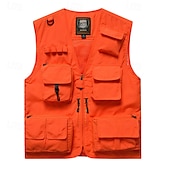 preiswerte Westen-Herren Weste für Wanderer Wander-Fleeceweste Ärmellos Weste Außen Atmungsaktiv Komfortabel Mehrere Taschen Polyester Schwarz Armeegrün Rot Jagd Angeln Klettern