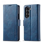 Χαμηλού Κόστους Samsung Θήκη-τηλέφωνο tok Για Samsung Galaxy Z Fold 7 Z Διπλώστε 6 Z Fold 5 Z Fold 4 Z Fold 3 Αναποδογυρίστε το κάλυμμα με βάση στήριξης Μαγνητική Υποδοχή κάρτας Ρετρό TPU PU δέρμα