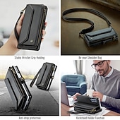 baratos Capa Samsung-telefone Capinha Para Dobra Z 6 Z Fold 5 Z Fold 4 Z Fold 3 Capa para Cartão Wallet Com Suporte Magnética Zíper Retro TPU PC