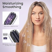 olcso Egyéni védőeszközök-Vezeték nélküli Hajvasalók Forró Levegő Fésű Negatív Forró Fésű Hajvasaló 20s Gyors Fűtés Kerámia és Égésgátló Tervezés Valentin-napi Ajándék