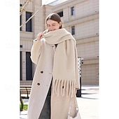billige Sjal-cashmere feel skjerf lange pashmina sjal og omslag for kvinner stort teppe skjerf solid