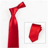 cheap Men's Ties &amp; Bow Ties-Men's Neckties Men Ties Skinny Tie Adjustable Sexy Plain Wedding Party Work