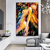 economico Ritratti-dipinto a olio nudo dipinto a mano ritratto di donna dipinto su tela dipinto a mano donne africane dipinto a olio fatto a mano arte murale arredamento moderno dipinto del corpo di donna per casa e