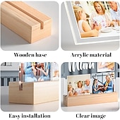 cheap Gifts-Personalized Light Up Photo Lamp Valentines Anniversary Gifts Custom Photo Frames with Night Light Unique Birthday Gifts for Valentine's Day Couples Him &amp; Her