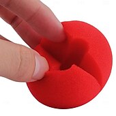 preiswerte Zubehör-Clownsmaske Clown Rote Zirkusclownnase, Großpackung Erwachsene Herren Damen Lustiges Kostüm Leistung Party Halloween Karneval Einfaches Karnevalskostüm