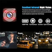 Χαμηλού Κόστους DVR Αυτοκινήτου-3 κανάλια wifi dash cam για αυτοκίνητα 2 ιντσών DVR αυτοκινήτου με κάμερα οπισθοπορείας 1080p εμπρός μέσα και πίσω κάμερα νυχτερινής όρασης