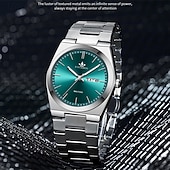cheap Quartz Watches-New Fashion Trend Mineral Reinforced Glass Lens Waterproof Night Light Calendar Sunday Display Business Leisure Sports Handsome And Stylish Men&#039;S Watch