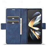 Χαμηλού Κόστους Samsung Θήκη-τηλέφωνο tok Για Samsung Galaxy Z Fold 7 Z Διπλώστε 6 Z Fold 5 Z Fold 4 Z Fold 3 Αναποδογυρίστε το κάλυμμα με βάση στήριξης Μαγνητική Υποδοχή κάρτας Ρετρό TPU PU δέρμα