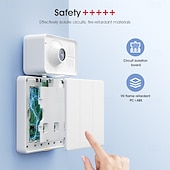 billige Hvitevarer-tuya smart lysbryter har type-c 1/2/3 bryter 2,4ghz wi-fi lysbryter fungerer med alexa og google home