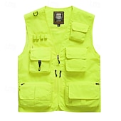 preiswerte Westen-Herren Weste für Wanderer Wander-Fleeceweste Ärmellos Weste Außen Atmungsaktiv Komfortabel Mehrere Taschen Polyester Schwarz Armeegrün Rot Jagd Angeln Klettern