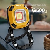 お買い得  作業灯-充電式 LED 作業灯 2000 ルーメン COB 投光器 内蔵 4000mAh 磁気ベース付き &amp;180度回転可能 5つの照明モード 作業現場照明 車の修理 キャンプ用 g500 1個