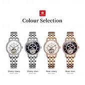 economico Orologi meccanici-OLEVS Da donna Orologio meccanico Moda Casual Orologio da polso Automatico a Carica Automatica Luminoso Impermeabile Decorazione Lega Guarda