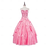 economico Costumi da donna-Strega Fata Glinda Vestito Costume Costumi a Tema Film e TV Cosplay di film for Per donna Adulti Halloween Carnevale martedì grasso Performance Feste Palcoscenico