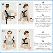 cheap Braces &amp; Supports-Posture Corrector for Men and Women, Adjustable Back Brace Belt, Support Shoulder Straightener, Back Spine Corrector Providing Pain Relief from Lumbar, Neck, Shoulder, and Clavicle, Back