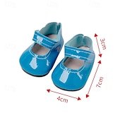 baratos Conjuntos de Roupas e Acessórios para Bonecas-7 pares de sapatos de boneca botas acessórios de bonecas para boneca de 18 polegadas