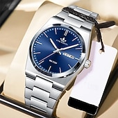 cheap Quartz Watches-New Fashion Trend Mineral Reinforced Glass Lens Waterproof Night Light Calendar Sunday Display Business Leisure Sports Handsome And Stylish Men&#039;S Watch