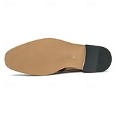 abordables Semi-formel-chaussures oxford à lacets de style vintage pour hommes – design en toile bicolore et similicuir pour une tenue formelle et décontractée
