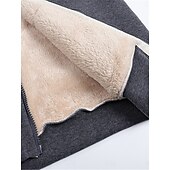 abordables chaqueta con capucha-Mujer Abrigo de invierno Chaqueta de sherpa Chaqueta con capucha Exterior Calle Ropa Cotidiana Otoño Invierno Regular Abrigo Ajuste regular Mantiene abrigado Transpirable Elegante Casual Chaquetas