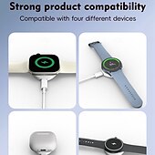 お買い得  ワイヤレス充電器-充電ステーション 3 W 出力電力 ワイヤレス充電ステーション CE 高速ワイヤレス充電 ライトウェイト MagSafe 用途 Apple Watch Ultra 8 7 6 5 4 SE2 Airpods 3 2 Pro 2 AppleWatchシリーズSE / 6/5/4/3/2/1