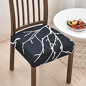 ieftine Husa scaun de sufragerie-Set de huse pentru scaune elastice pentru scaune de sufragerie huse de scaune moi, detașabile, lavabile, pentru scaune de sufragerie, huse pentru scaune de sufragerie protector