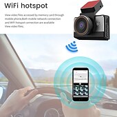 cheap Car DVR-Dashcam Cameras Video Recorder Dual Lens Front and Rear Dash Cam for Cars 2K