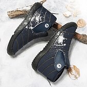 cheap Winter &amp; Snow Boots-Men&#039;s Insulated Winter Snow Boots – Waterproof Slip-On Ankle Boots with Faux Fur Lining, Anti-Slip Sole for Outdoor Hiking &amp; Cold Weather